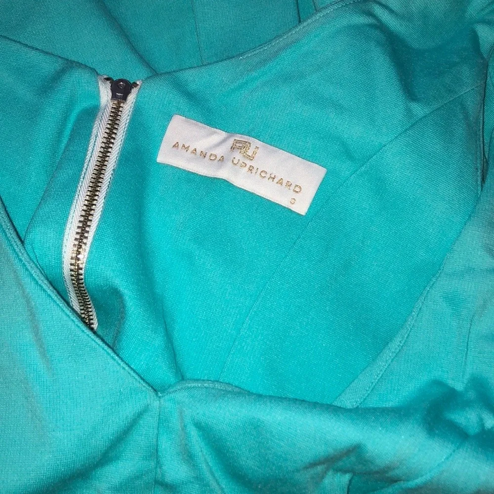 Amanda Uprichard | Teal Blue Skater Dress | S - Picture 5 of 6